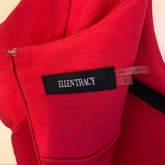 Ellen Tracy Little Red Dress - Picture 2 of 3